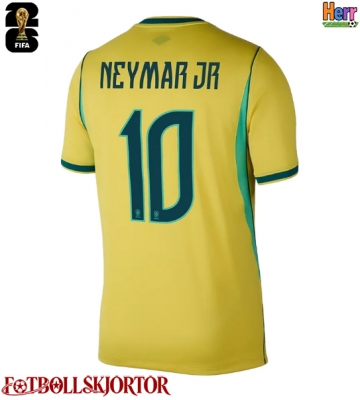 Brasilien Neymar Jr #10 Hemmatröja VM 2026 Kortärmad